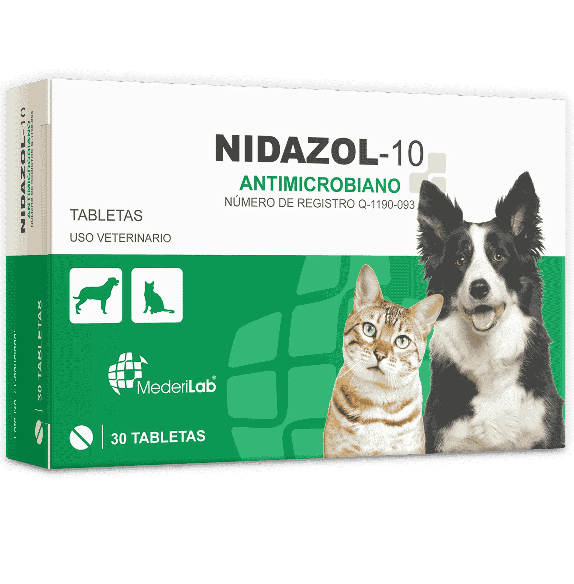 Nidazol 10 Caja con 30 tabletas