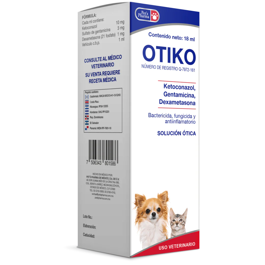 Otiko Solución Ótica 18ml - Pet's Pharma