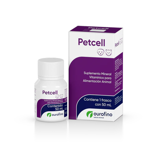 Petcell 50 mL ( Suplemento Mineral Vitamínico para Alimentación Animal )