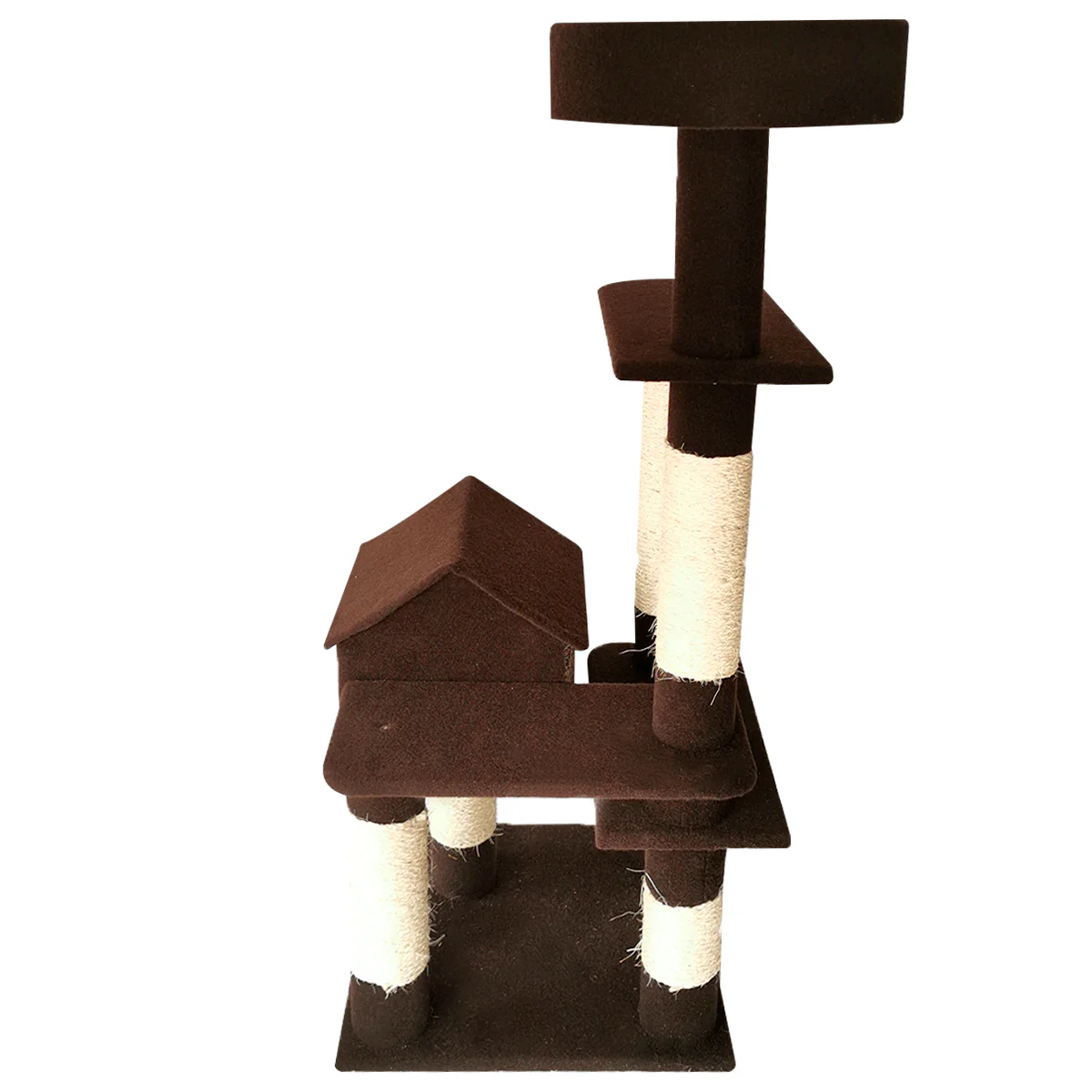 MyA Mueble Árbol Rascador para Gatos con Casa y Cama, Torre Grande 123 cm - Imagen 7