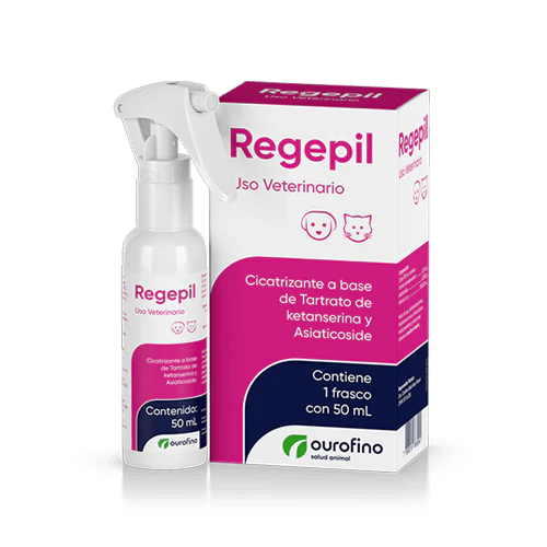 Regepil 50 mL ( Cicatrizante Tartrato de Ketanserina y Asiaticoside )