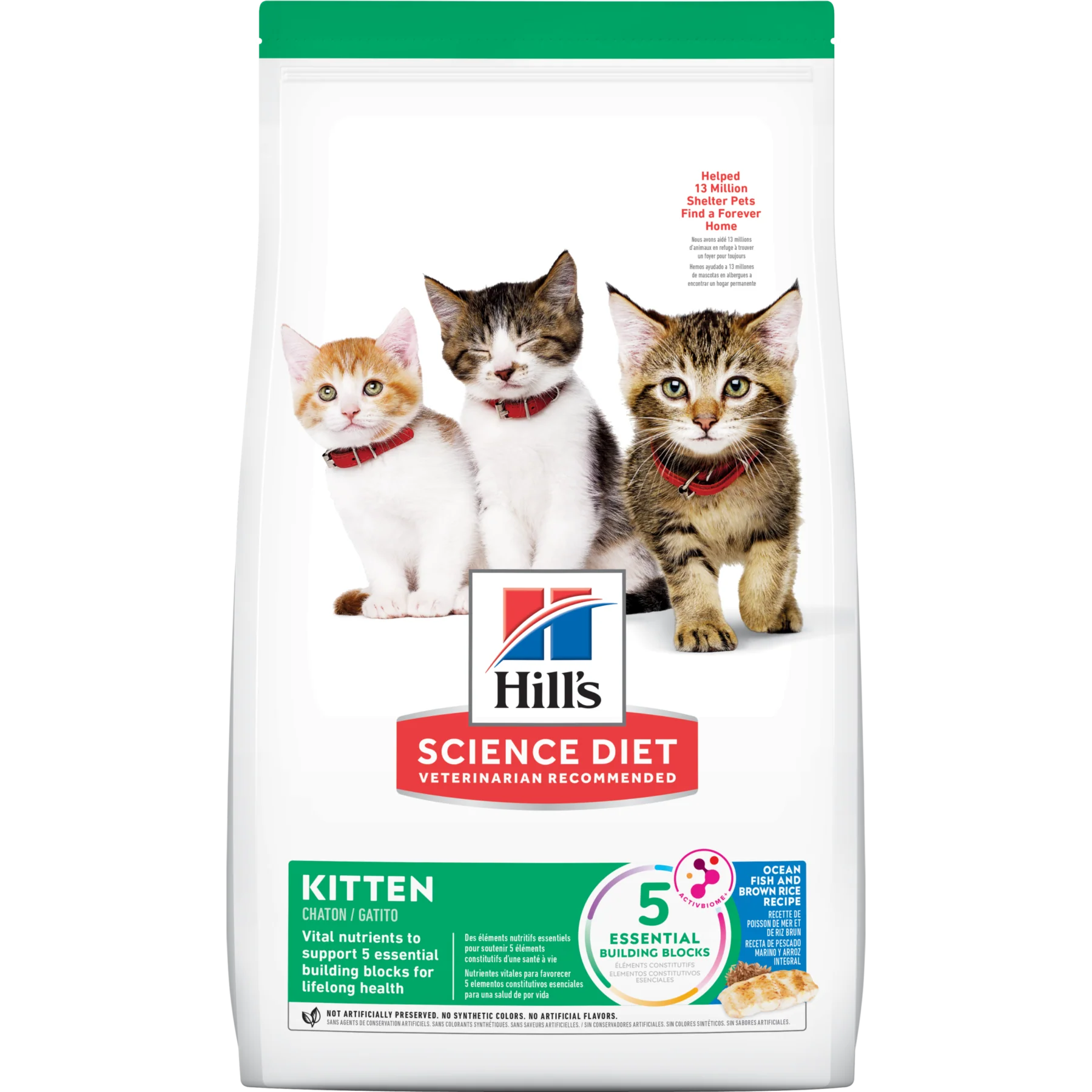 Hill's Science Diet Kitten Alimento saludable para Gatito receta de Pescado Marino, 1.5kg