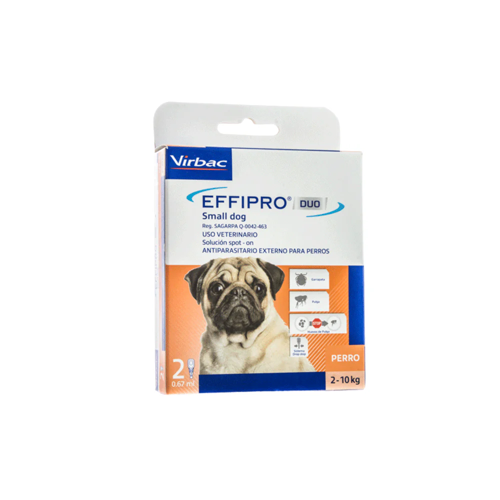 Effipro Duo 2 Pipetas para Perro Antiparasitario contra pulgas y garrapatas - Imagen 3