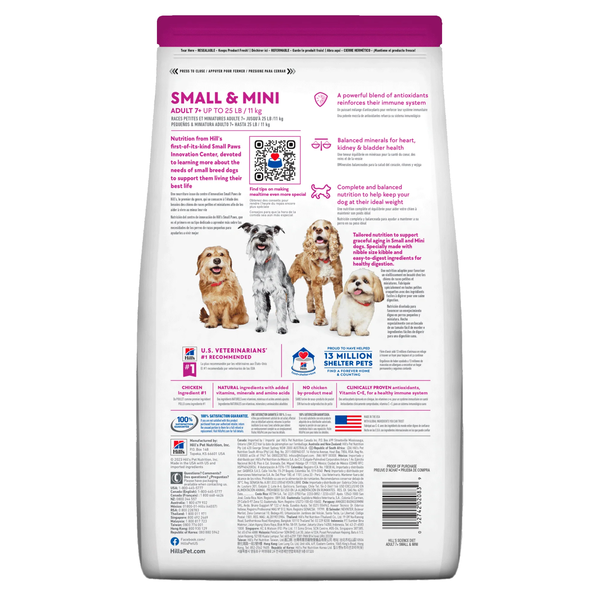 Hills Science Diet Small & Mini Adult 7+ 2kg Alimento Perros Senior Raza Pequeña Mini Pienso Croquetas - Imagen 6