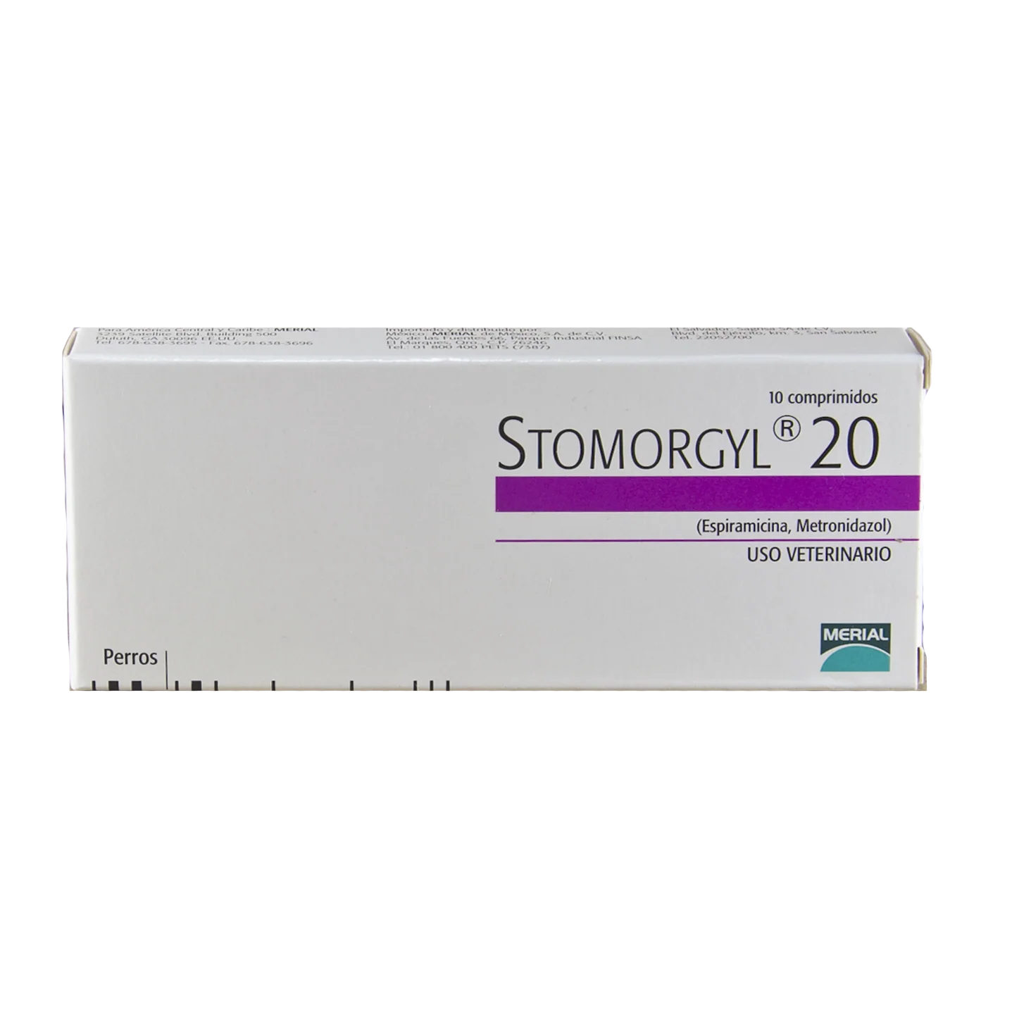 Stomorgyl 20 mg 10 tabletas DESCONTINUADO