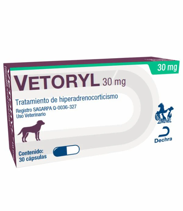 Vetoryl Capsulas 30 mg ( Trilostano) 30 Cápsulas