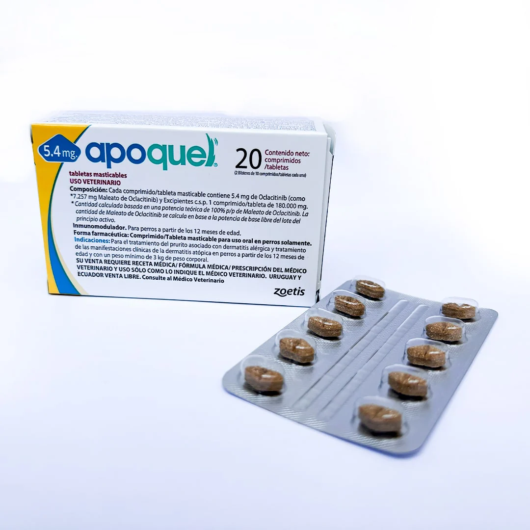 Apoquel Masticable 5.4 mg Tratamiento Dermatitis Alérgica en Perros - Imagen 2