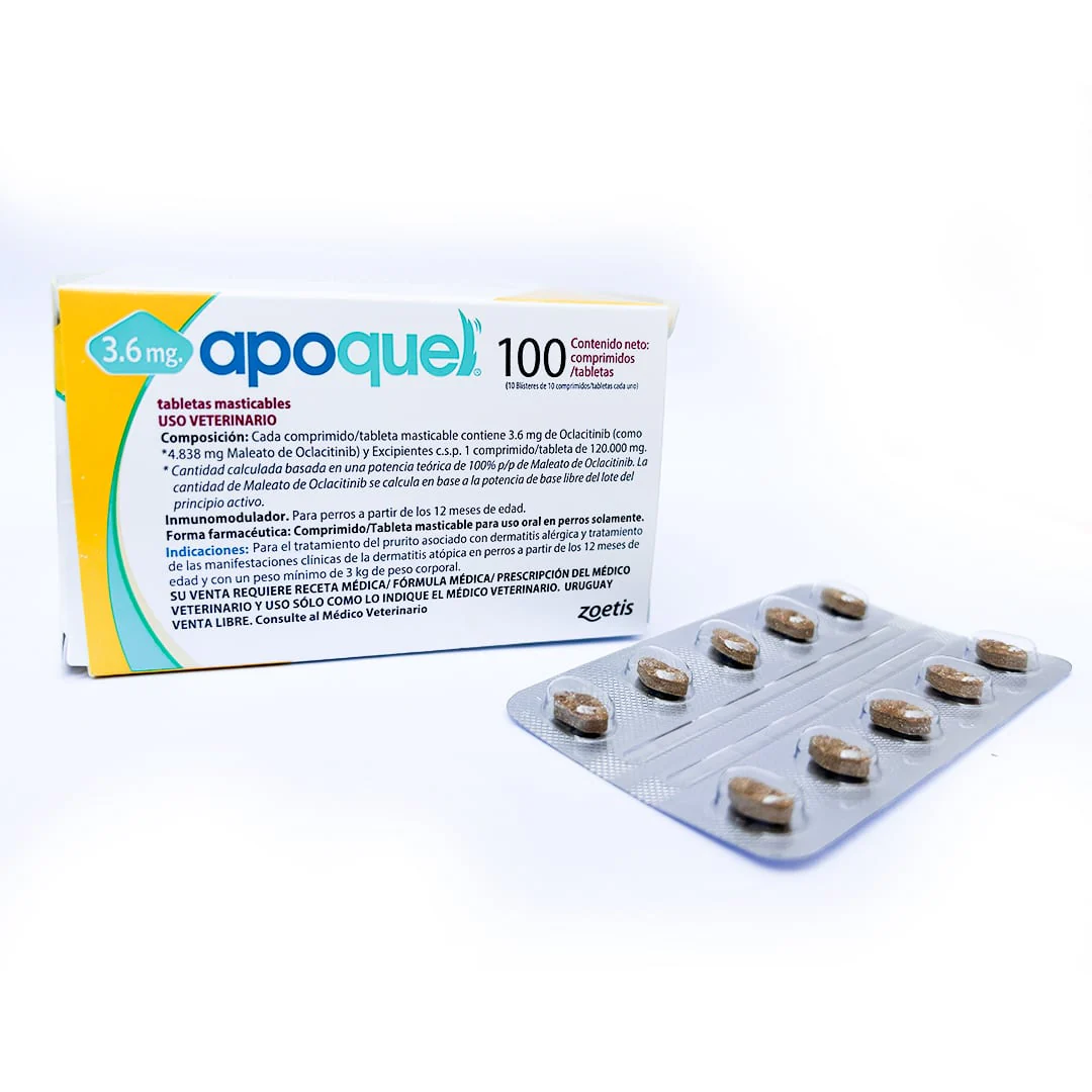 Apoquel Masticable 3.6 mg Zoetis Contra el Prurito Alivia la Comezón - Imagen 2