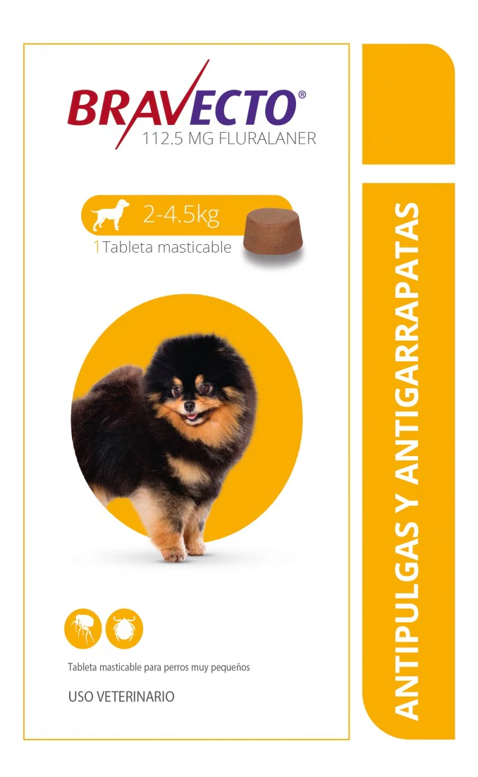 Bravecto Tab Masticable Antiparasitaria Externa Perro 2-4kg - Imagen 3