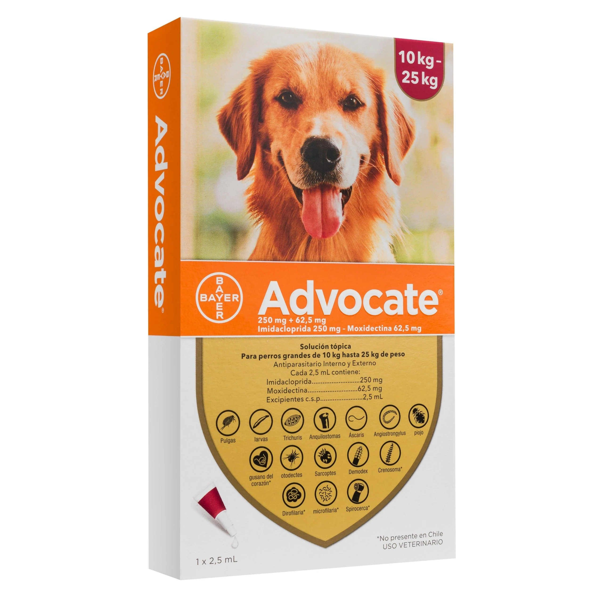 Advocate Perro 10 - 25kg (2.5ml)