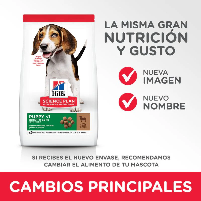 Hill's Science Diet Puppy Alimento para Cachorro Receta de Cordero y Arroz integral 1.8kg - Imagen 3