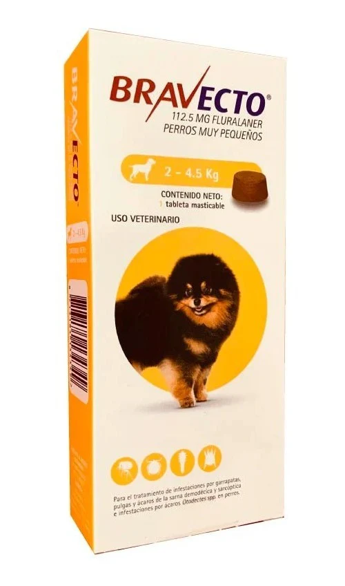 Bravecto Tab Masticable Antiparasitaria Externa Perro 2-4kg - Imagen 2