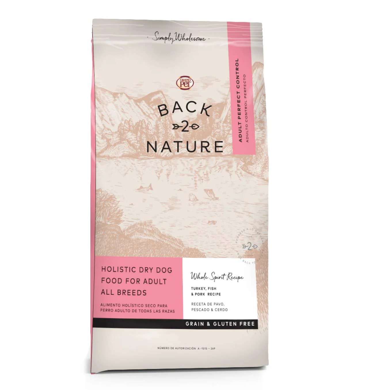Back 2 Nature Control Perfecto 2 Kg - Alimento Holistico