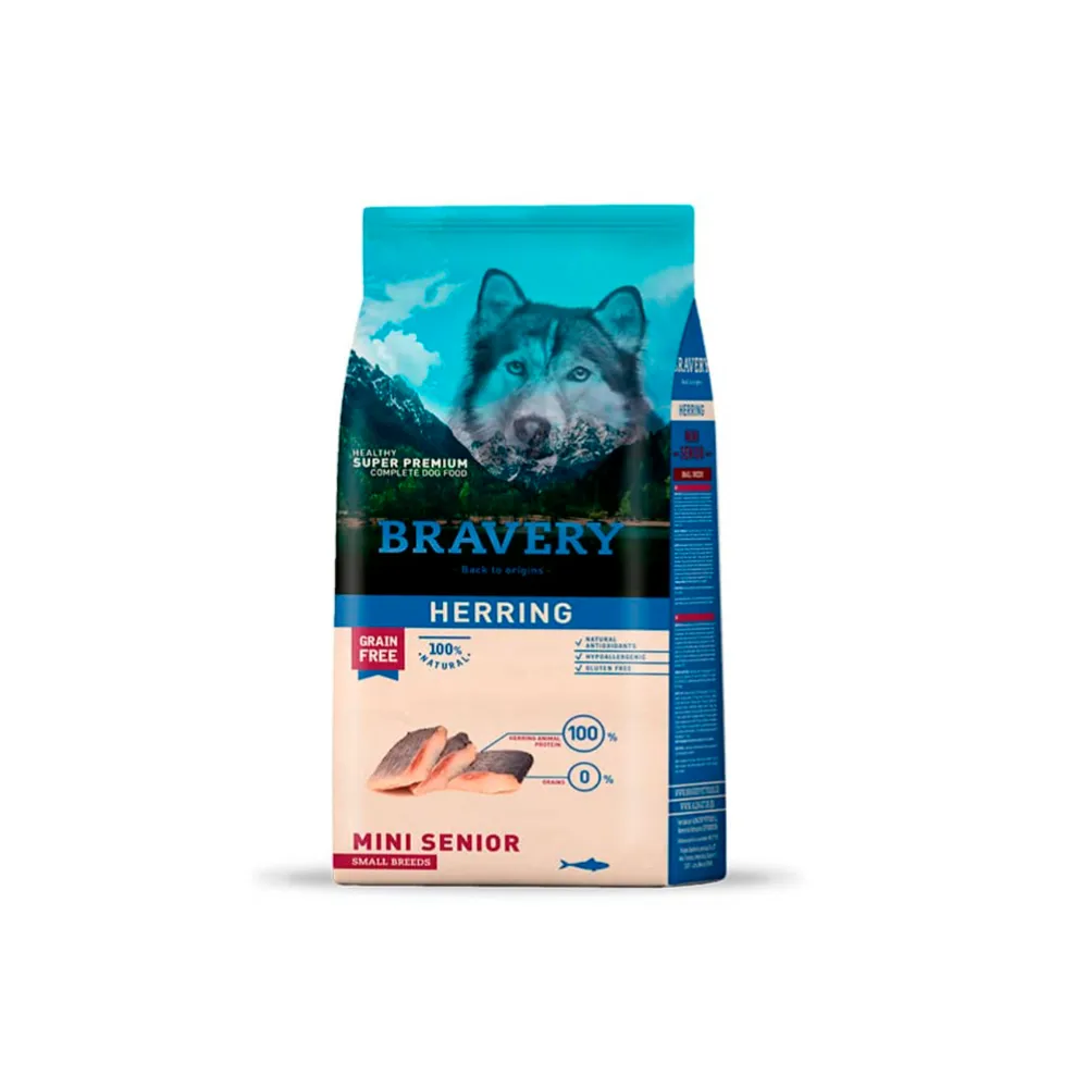 Bravery Herring Senior Razas Pequeñas 2 Kg