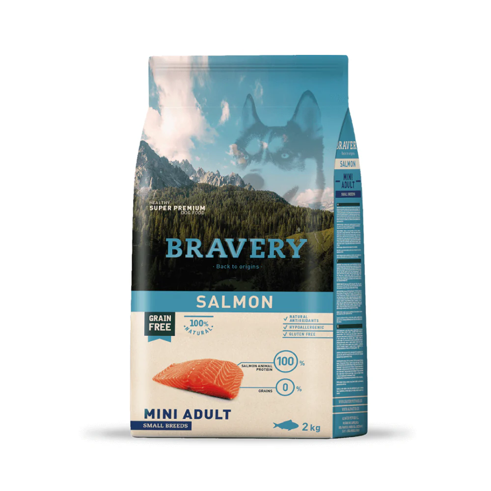 Bravery Perro Mini Adulto Salmón Razas Pequeñas - Imagen 2