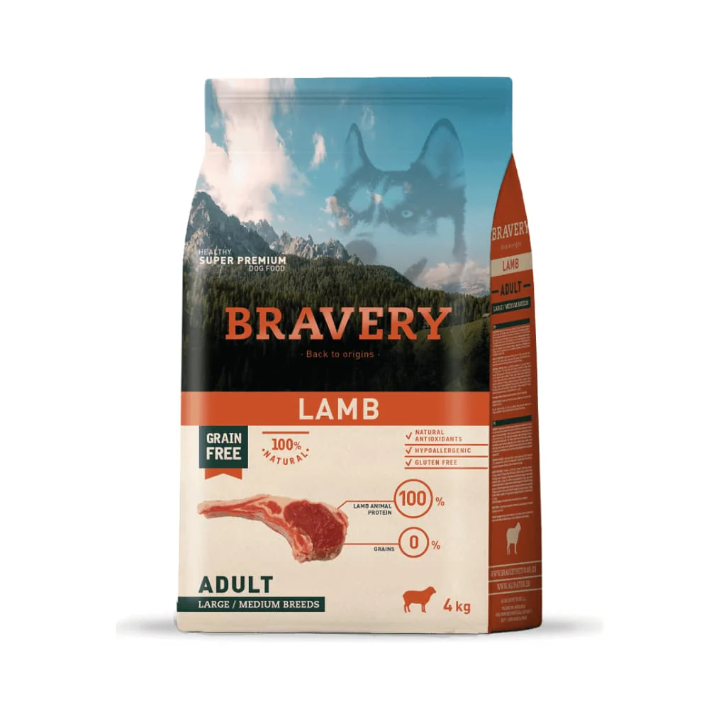 Bravery Perro Cordero Adulto Razas Mediana y Grandes - Imagen 2