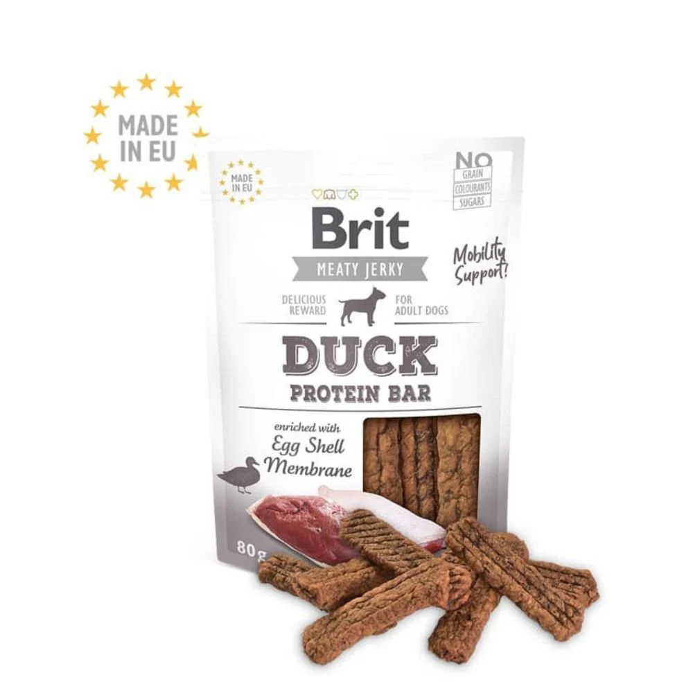 Brit Jerky Snack Protein Bar Pato 80gr