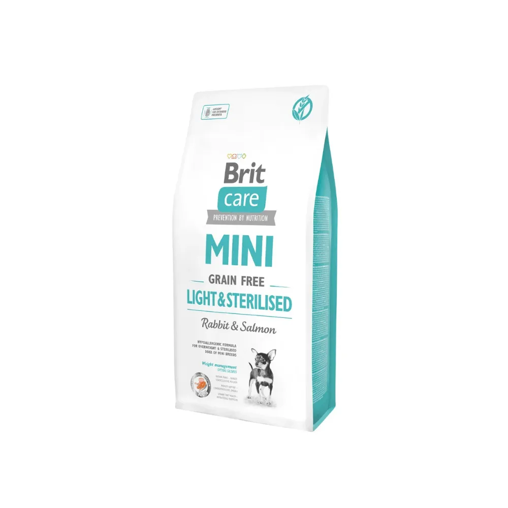 Brit Care Mini GF Light & Sterilised Conejo y Salmon 7 Kg