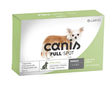 Canis Full Spot 1 a 4 kg ( pipeta perro para parásitos internos y externos )