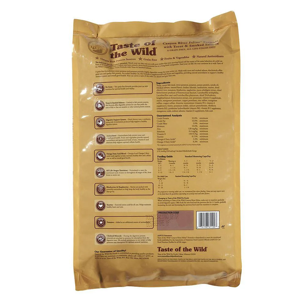 Taste Of The Wild Alimento Gatos Adulto Canyon River Feline Pienso Croqueta - Imagen 2