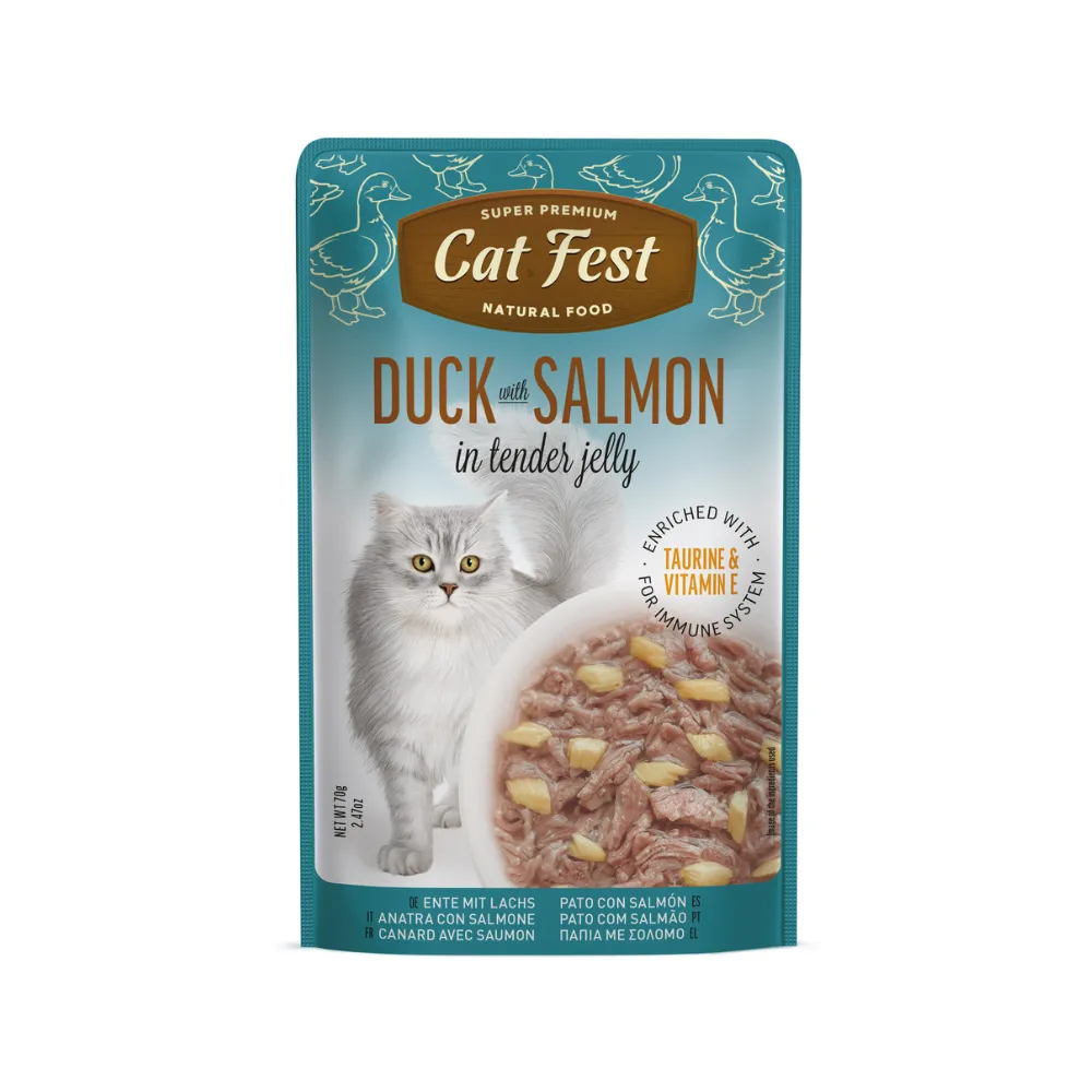 Cat Fest Filete de Pato con Salmon en Gelatina