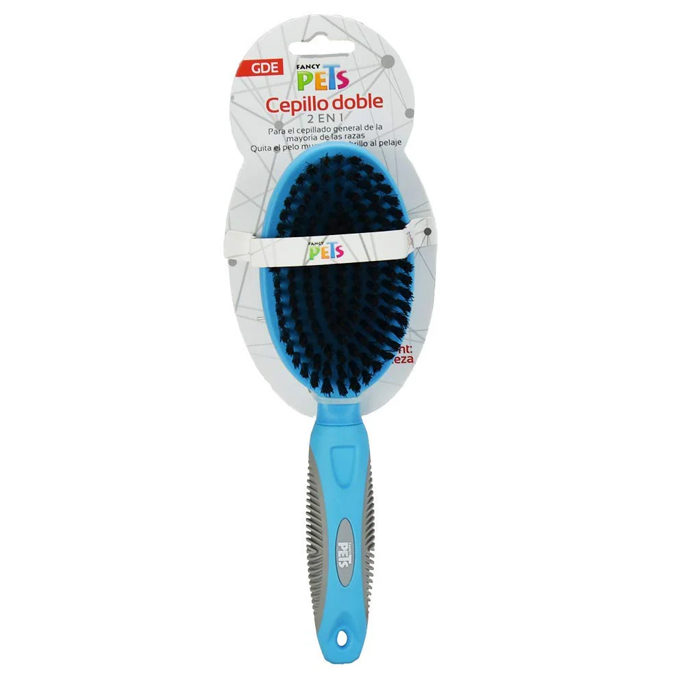 Cepillo Doble Para Perros Y Gatos Fancy Pets