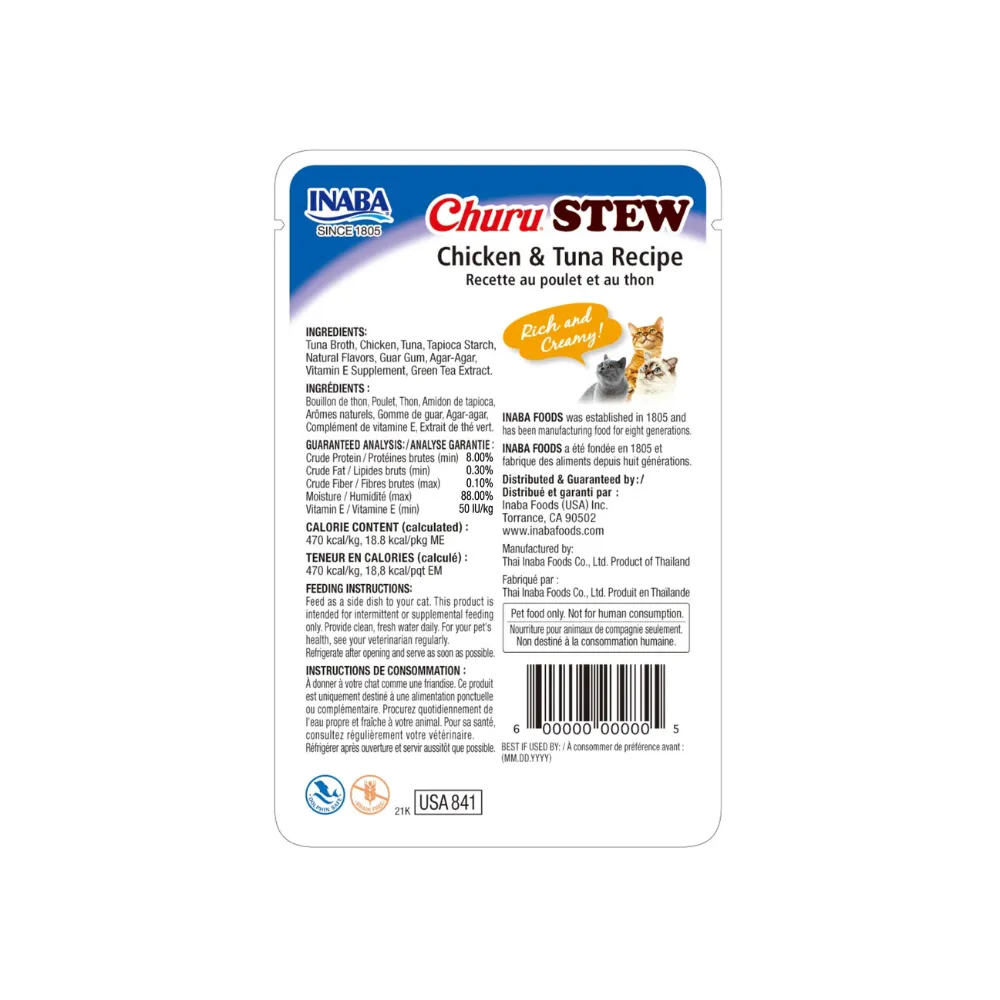 Churu Stew Guiso de Pollo & Atun 40Gr - Imagen 2