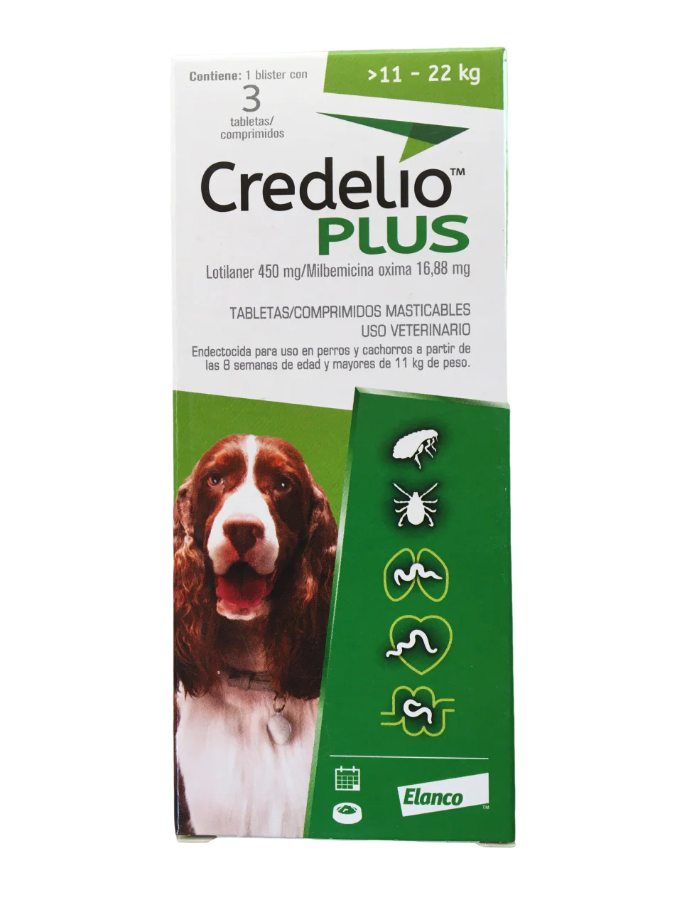 Credelio PLUS tratamiento contra pulgas, garrapatas y agentes internos - Imagen 2
