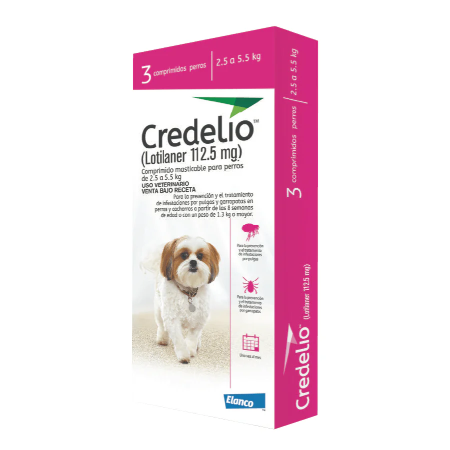 Credelio 2.5 - 5.5kg (112.5mg) 3 Comprimidos