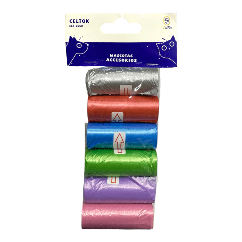 CT0004 12 Rollos De Bolsa De Basura Para Mascota