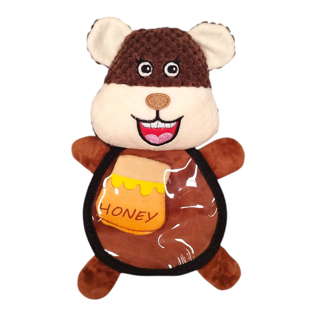 CT0711 1 Pieza De Juguete Mordedor De Peluche Con Diseño de Animalito Para Mascota - Imagen 2