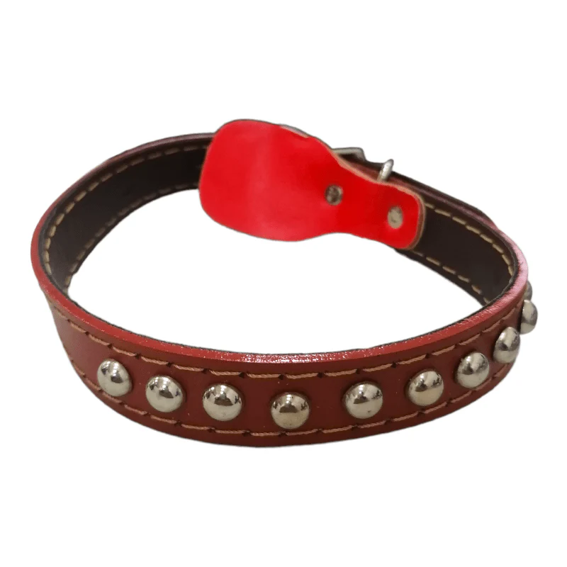 CT1008 1 Pieza Collar De Piel Para Mascota - Imagen 3