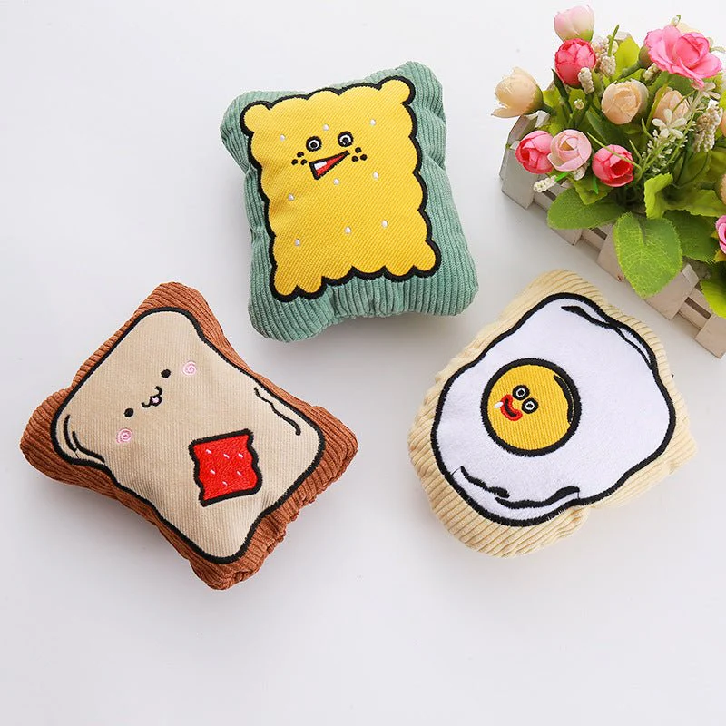 CT1079 1 Pieza De Juguete Peluche Con Diseño de Comida Para Mascota - Imagen 6