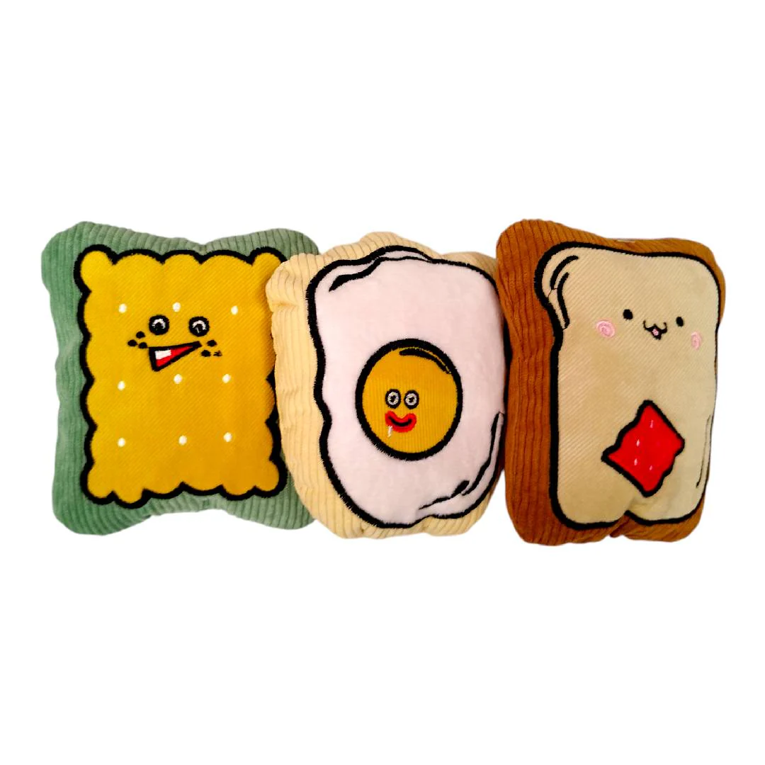 CT1079 1 Pieza De Juguete Peluche Con Diseño de Comida Para Mascota