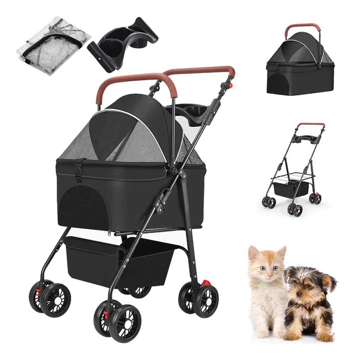 CT1138 1 Pieza de Carriola Plegable para Mascota