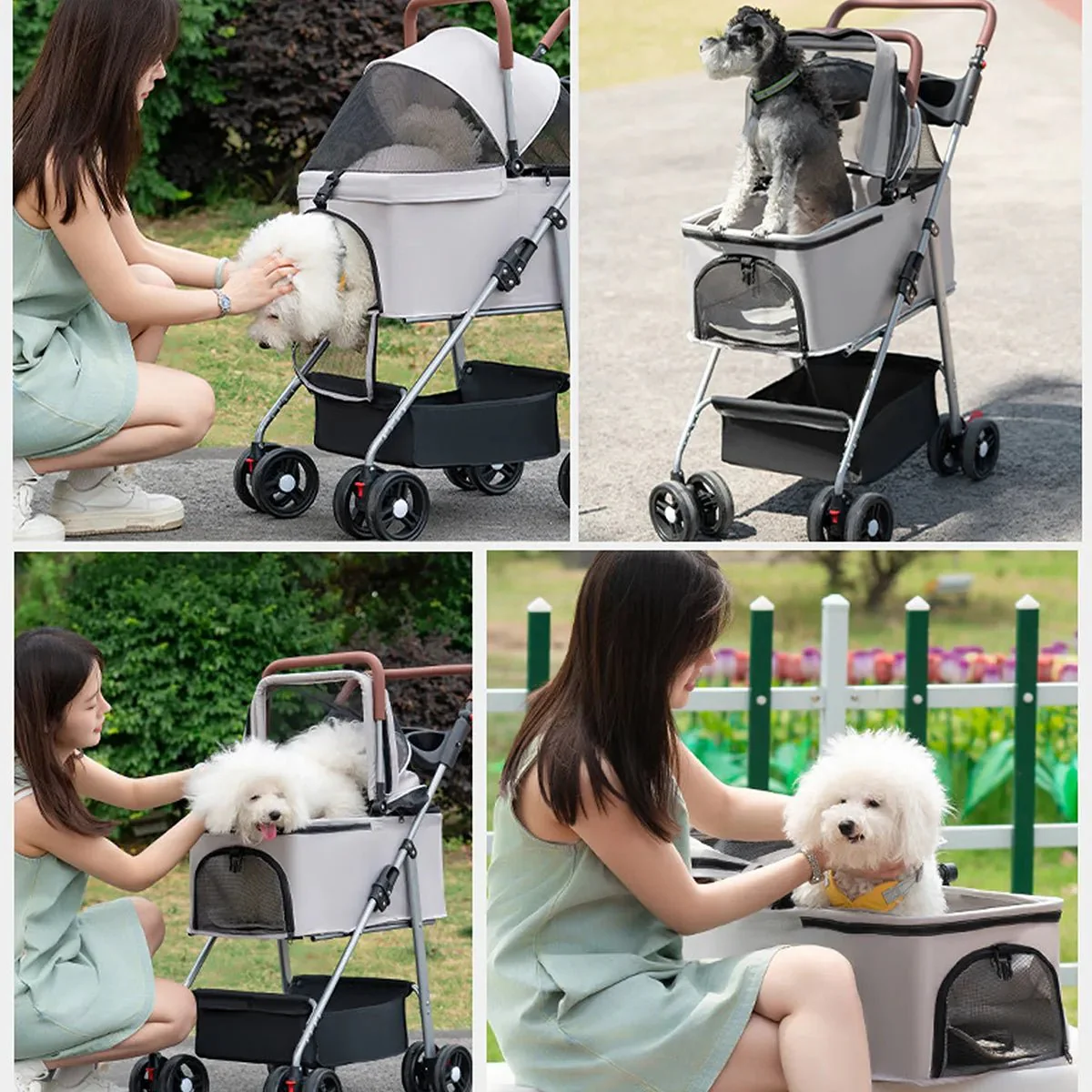 CT1138 1 Pieza de Carriola Plegable para Mascota - Imagen 9