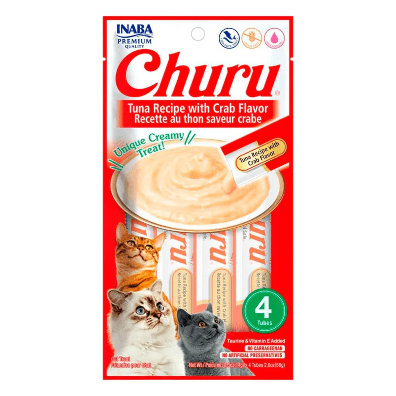 CT1521 4 Piezas De Tubos Churu Cangrejo Para Mascota