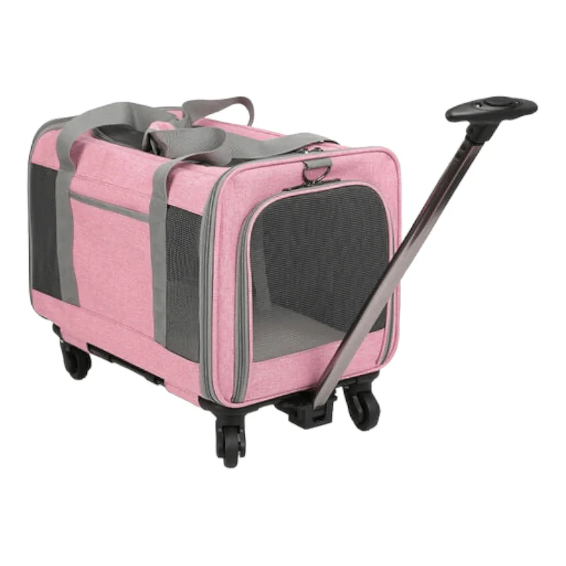 CT1811 1 Pieza de Carrito Transportador Con Llantas Mascota Perro Gato - Imagen 3