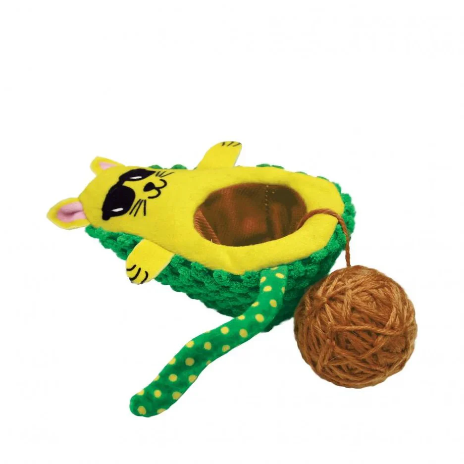 CT5930 1 Pieza de Juguete Con Diseño De Gato Aguacate Con Bola De Hilo Para Mascotas