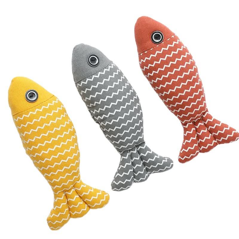 CT9666 1 Pieza De Juguete De Peluche Con Diseño De Pez Para Mascota