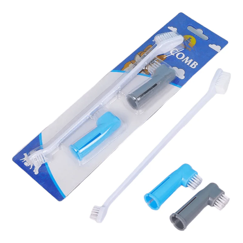CT9741 1 Kit De Cepillo De Dientes y 2 Piezas Dedal Para Mascota