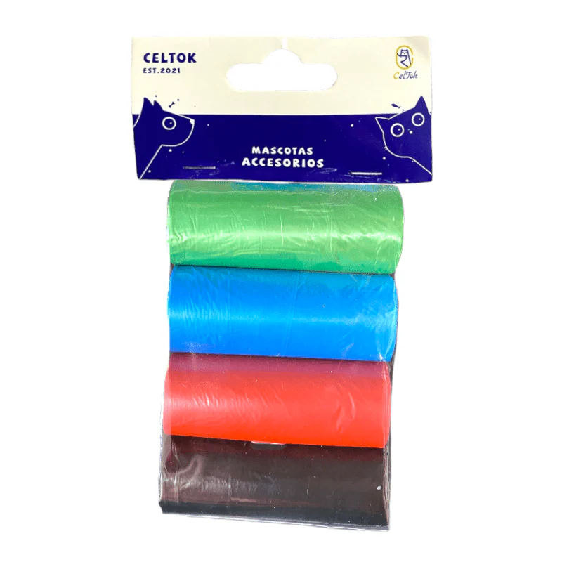 CT9763 4 Rollos Bolsas De Basura Para Mascota