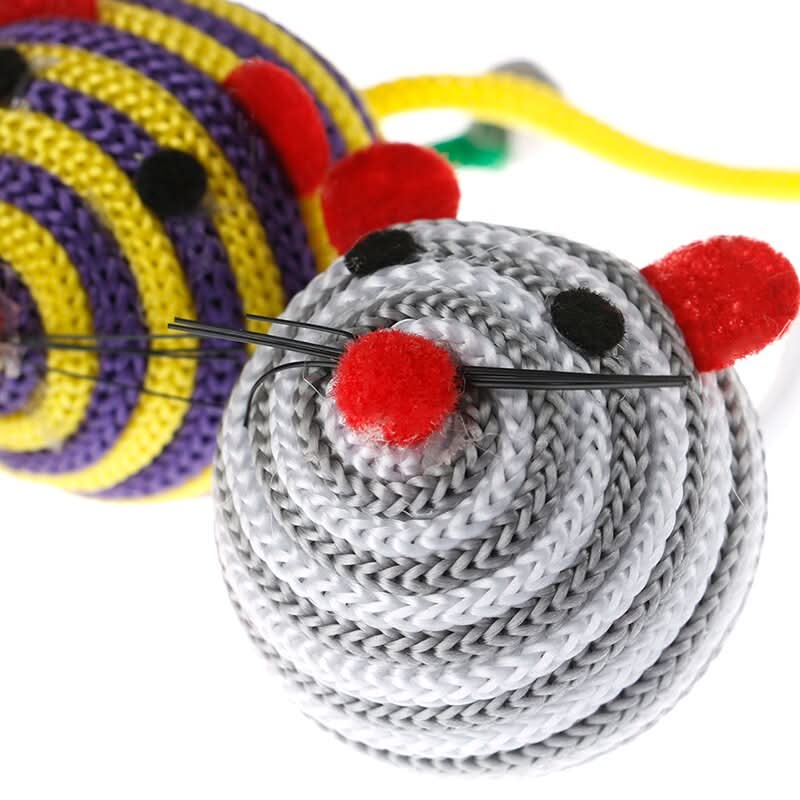 CT9797 1 set Juguete Pelota Con Cola De Cascabel Para Mascota - Imagen 3