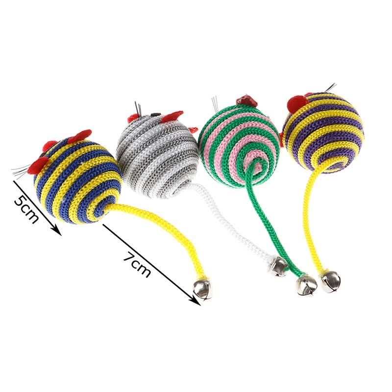 CT9797 1 set Juguete Pelota Con Cola De Cascabel Para Mascota - Imagen 2