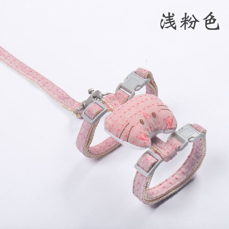 CT9824 1 Pieza Correa Y 1 Pieza De Pechera Para Gatos Con Diseño - Imagen 3