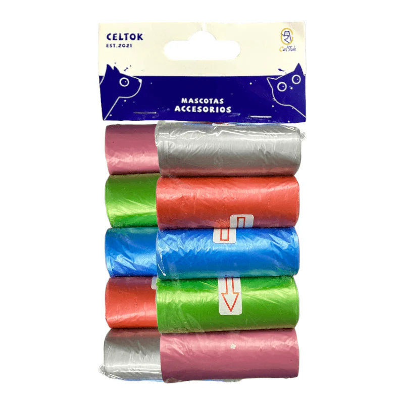 CT9947 10 Rollos Bolsas De Basura Para Mascota