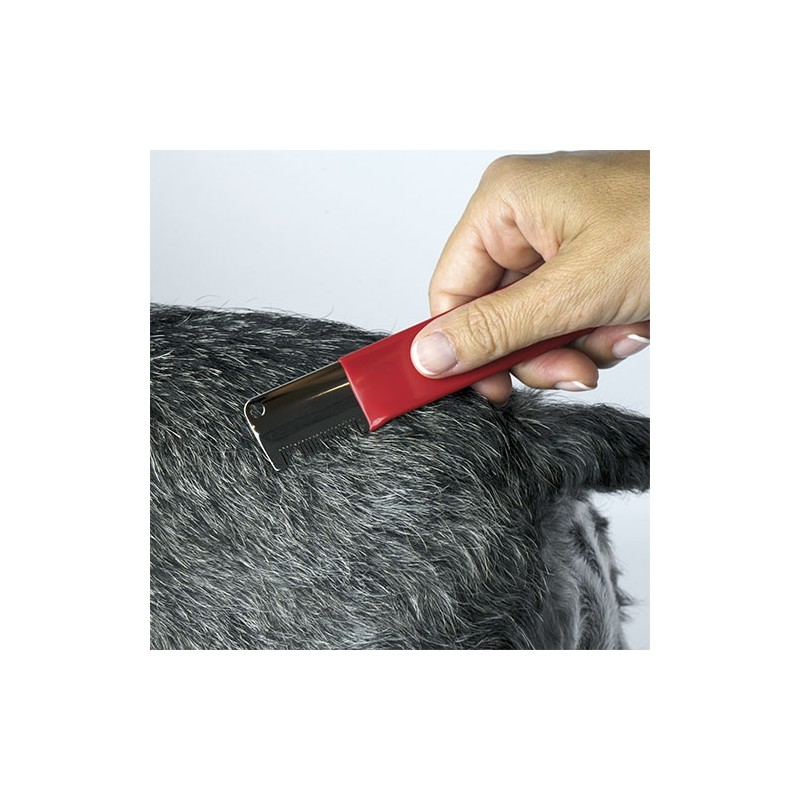 CUCHILLA TRIMMING / STIPPING FINA ROJA - Imagen 2