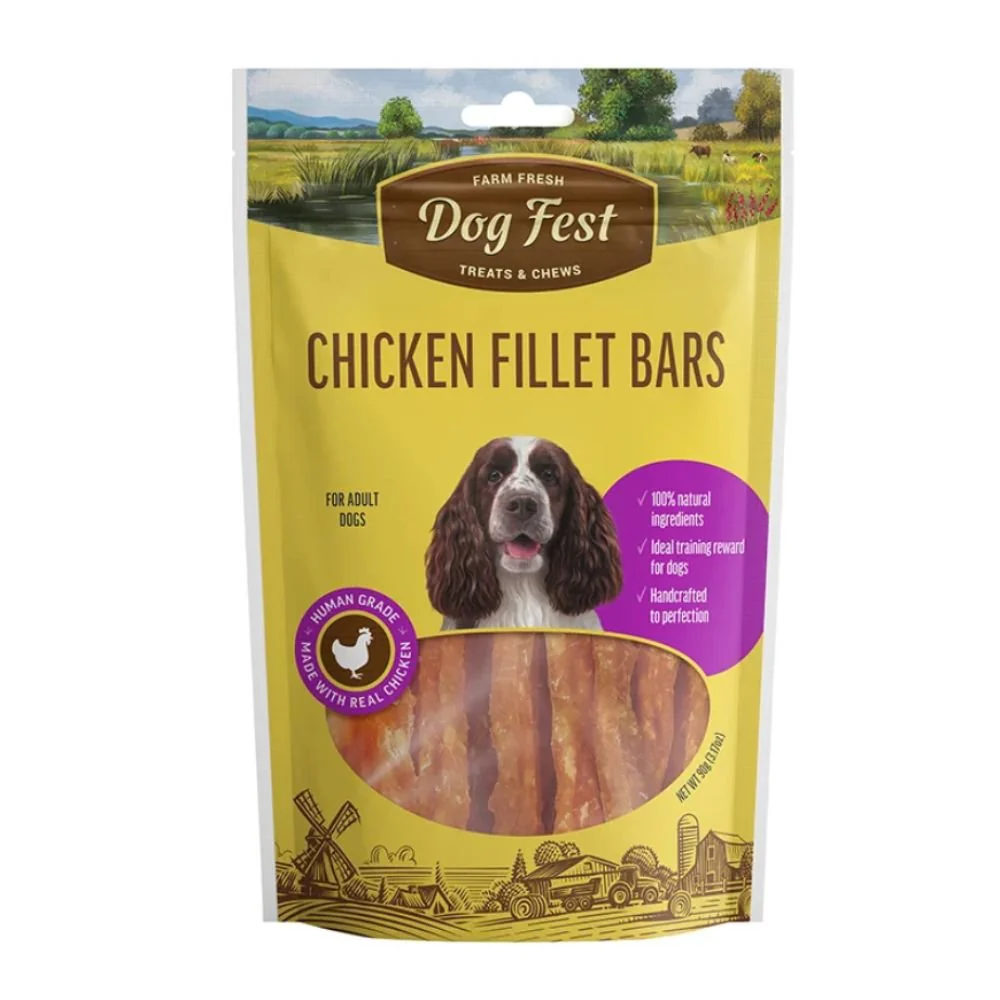 Dog Fest Barras de Filete de Pollo 90gr