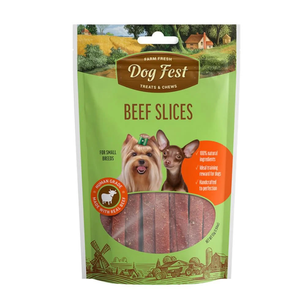 Dog Fest Laminas de Carne 55gr
