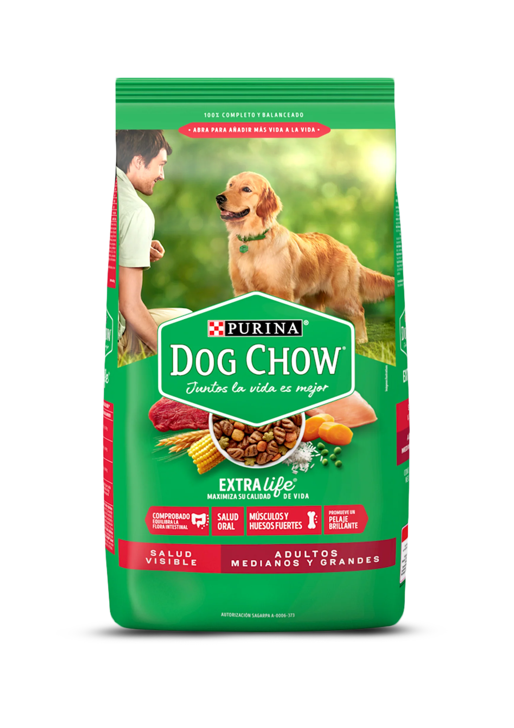 Purina Dog Chow Adult Salud Visible Alimento Perro Adulto Raza Mediana y Grande 20 Kg